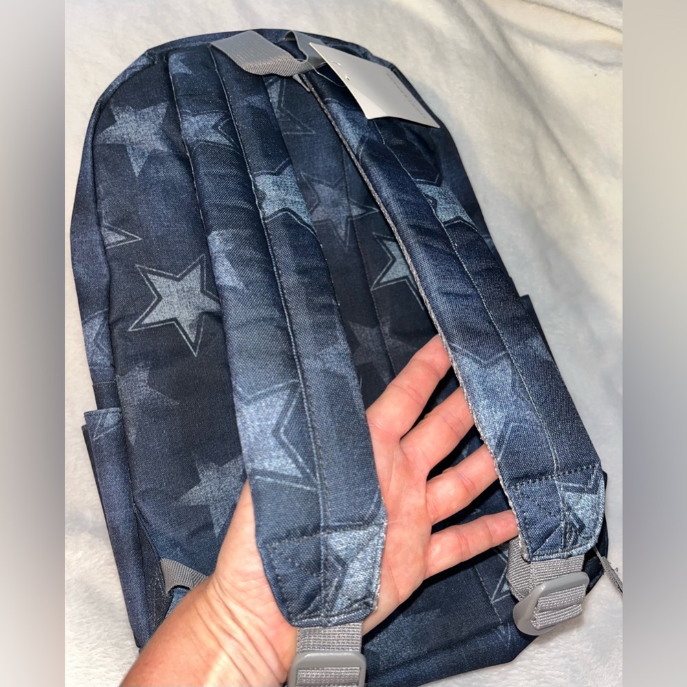 LUCKY BRAND Denim Stars Backpack NWT - Picture 7 of 10